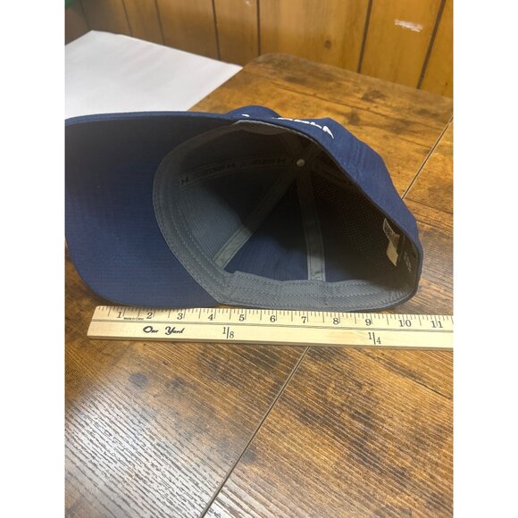 Under Armour Golf Cap LG/XL Navy Embroidered Logo Stretch Fit Breathable Fabric - Picture 11 of 11